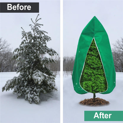 80 x 100cm Plant Frost Protection Cover Nonwoven Outdoor Windproof Warm Winter Freeze Guard for Greenhouse / Garden