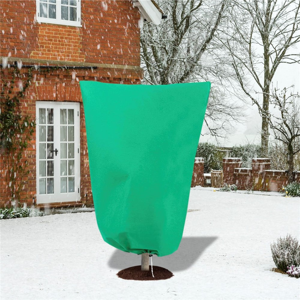 80 x 120cm Plant Frost Protection Cover Nonwoven Outdoor Windproof Warm Winter Freeze Guard for Greenhouse / Garden