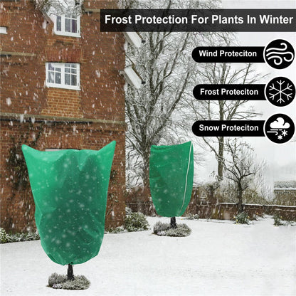 80 x 120cm Plant Frost Protection Cover Nonwoven Outdoor Windproof Warm Winter Freeze Guard for Greenhouse / Garden
