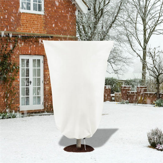 80 x 120cm Plant Frost Protection Cover Nonwoven Outdoor Windproof Warm Winter Freeze Guard for Greenhouse / Garden