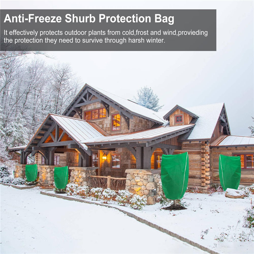 120 x 180cm Plant Frost Protection Cover Nonwoven Outdoor Windproof Warm Winter Freeze Guard for Greenhouse / Garden