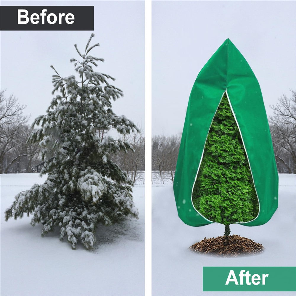 120 x 180cm Plant Frost Protection Cover Nonwoven Outdoor Windproof Warm Winter Freeze Guard for Greenhouse / Garden