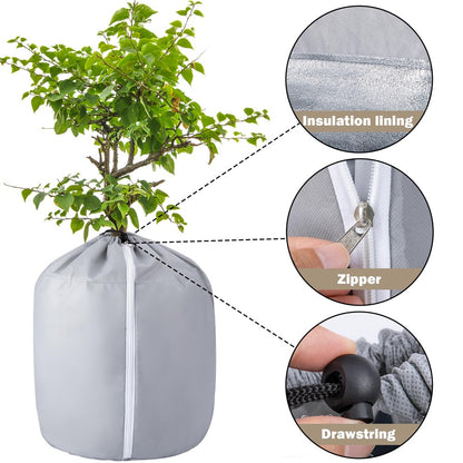 40 x 40cm Plant Frost Protection Cover Garden Tree Anti-Freeze Insulation Bag Oxford Fabric Eco-Friendly Pot Shield