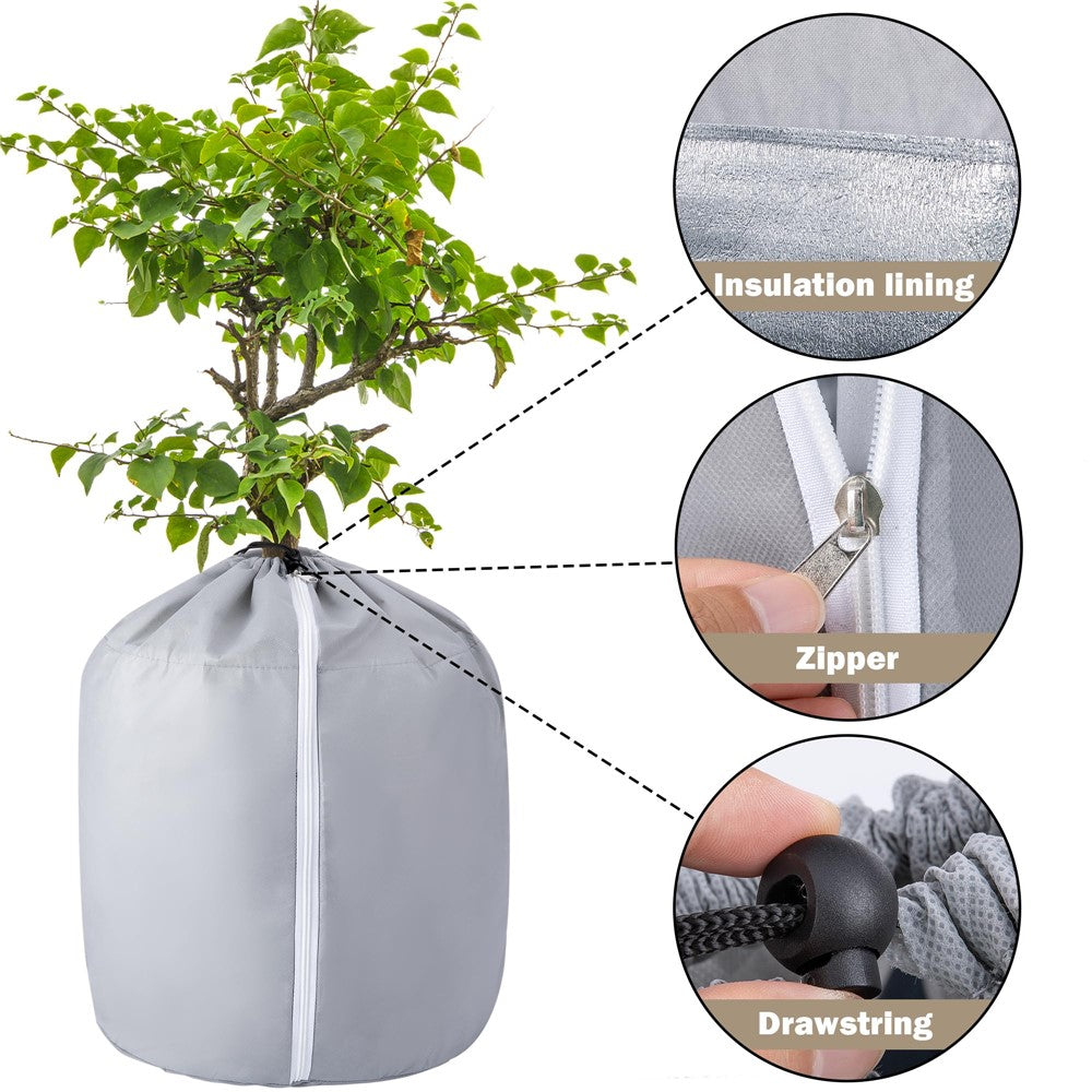 45 x 70cm Plant Frost Protection Cover Garden Tree Anti-Freeze Insulation Bag Oxford Fabric Eco-Friendly Pot Shield