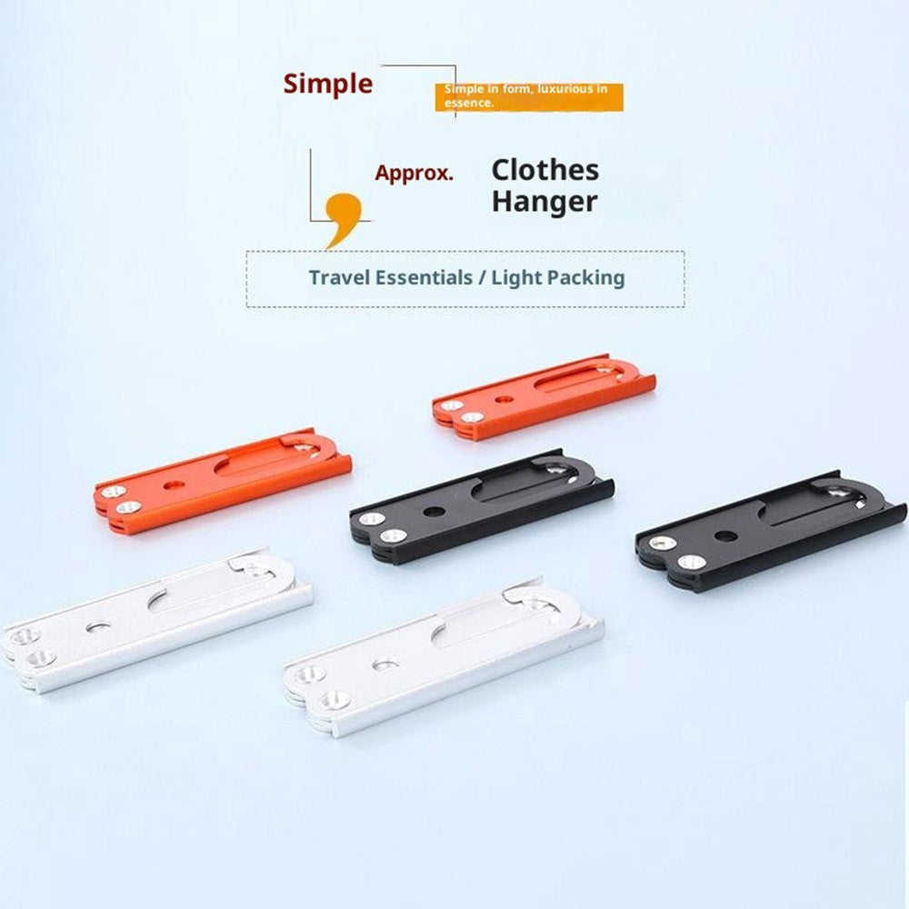 Ultralight Aluminum Alloy Foldable Hanger for Camping Travel Portable Magic Clothes Hanger