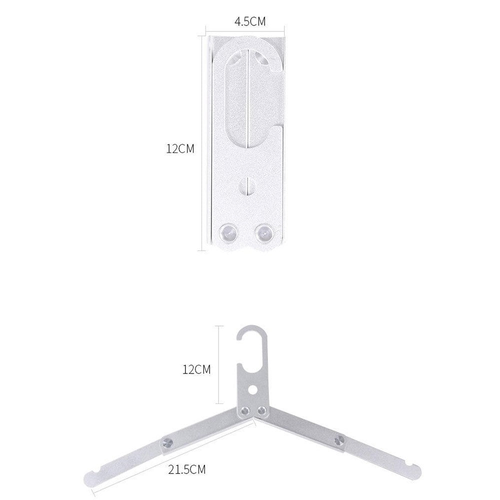 Ultralight Aluminum Alloy Foldable Hanger for Camping Travel Portable Magic Clothes Hanger