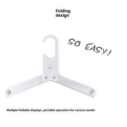 Ultralight Aluminum Alloy Foldable Hanger for Camping Travel Portable Magic Clothes Hanger