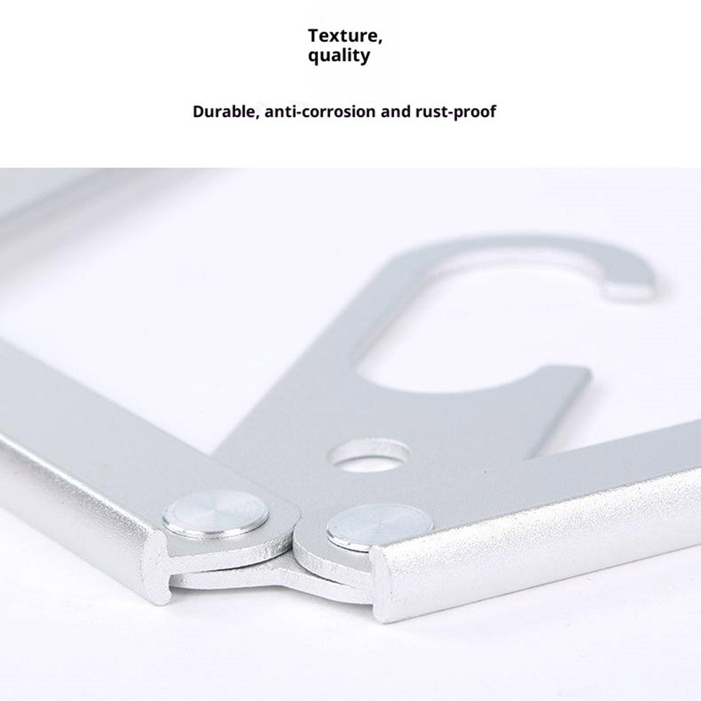Ultralight Aluminum Alloy Foldable Hanger for Camping Travel Portable Magic Clothes Hanger