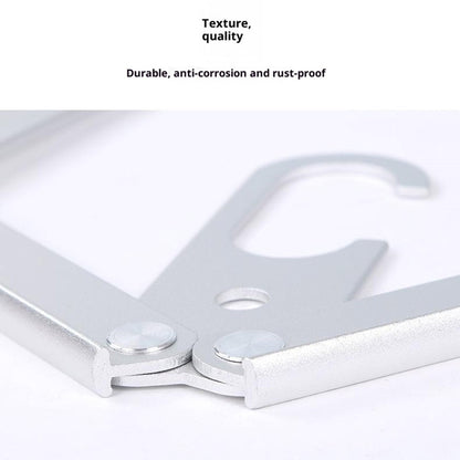 Ultralight Aluminum Alloy Foldable Hanger for Camping Travel Portable Magic Clothes Hanger