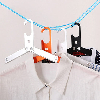 Ultralight Aluminum Alloy Foldable Hanger for Camping Travel Portable Magic Clothes Hanger
