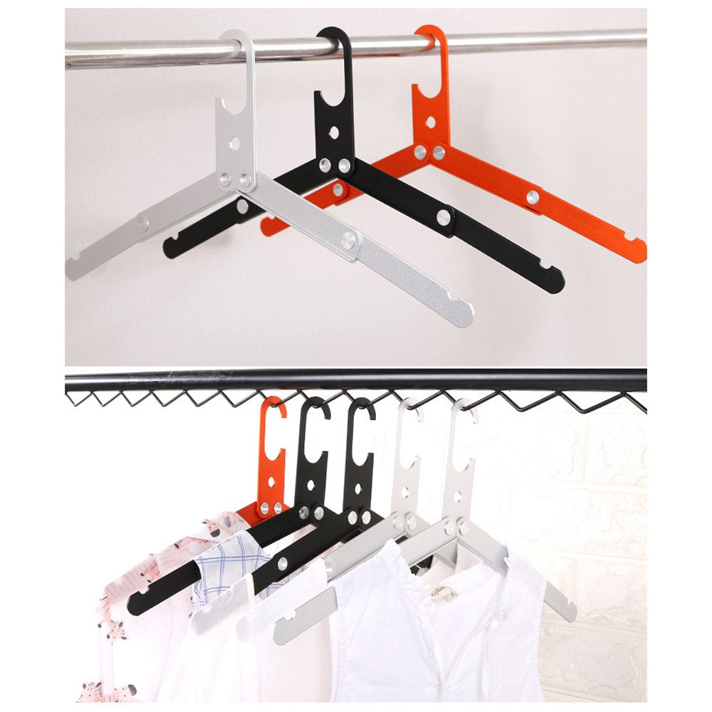 Ultralight Aluminum Alloy Foldable Hanger for Camping Travel Portable Magic Clothes Hanger