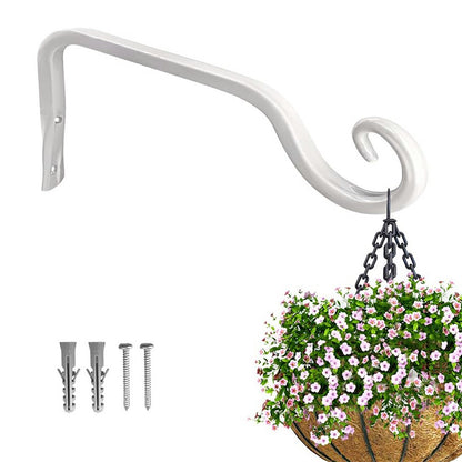 Balcony Garden Decorative Hook Heavy Duty Iron Hanger Rustproof Wall-Mounted Rack for Flower Pots Wind Chimes Lanterns