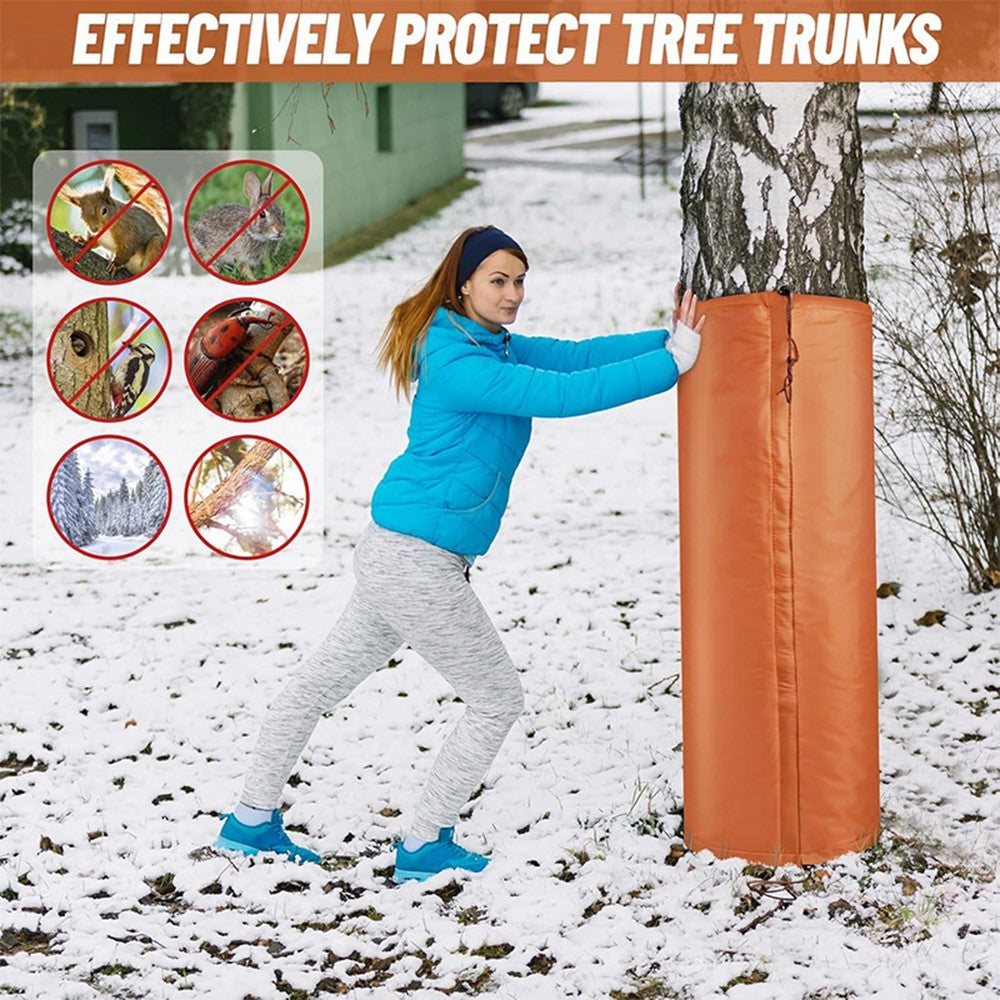 20 x 100cm Winter Palm Tree Root Protection Cover Outdoor Plant Frost Guard Device with Drawstring Plant Freeze Protection Bag