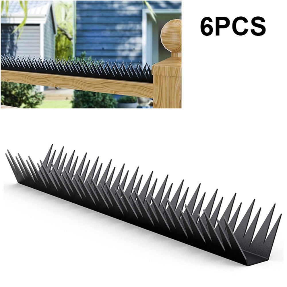 6Pcs 40cm Anti-Climb Fence Spikes Metal Fence Wall Spikes Rustproof Anti-Theft for Outdoor Garden Home Security