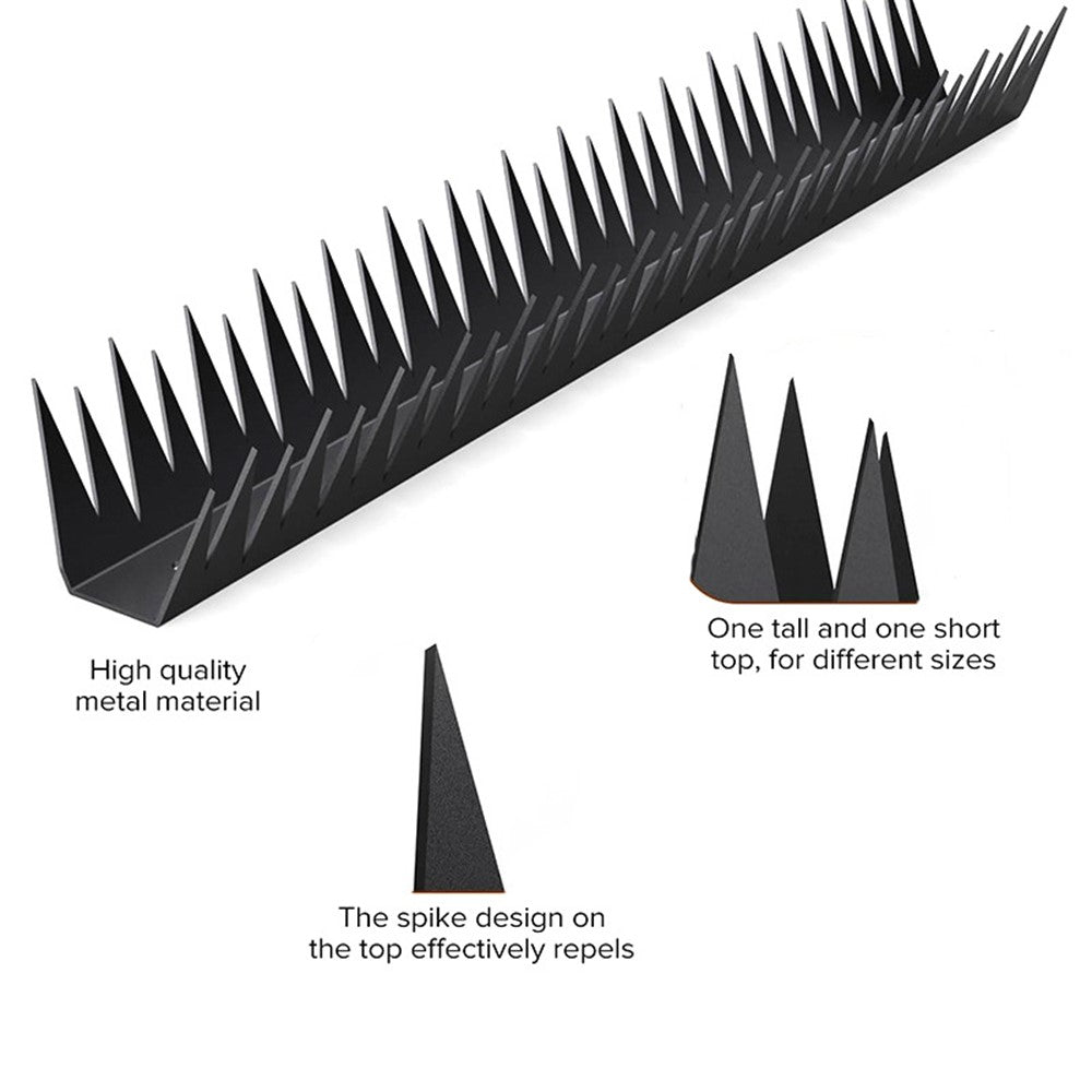 6Pcs 40cm Anti-Climb Fence Spikes Metal Fence Wall Spikes Rustproof Anti-Theft for Outdoor Garden Home Security