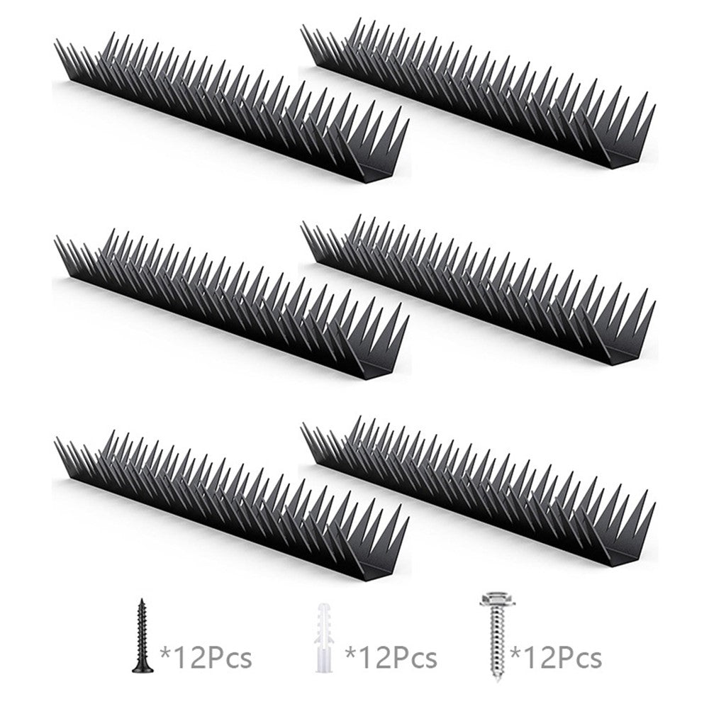 6Pcs 40cm Anti-Climb Fence Spikes Metal Fence Wall Spikes Rustproof Anti-Theft for Outdoor Garden Home Security