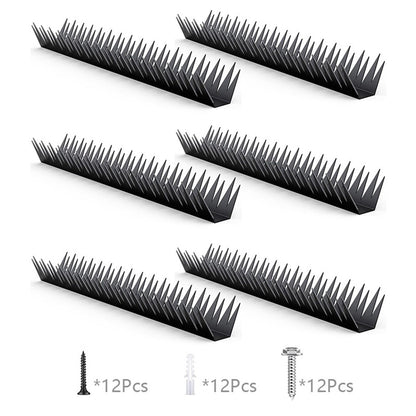 6Pcs 40cm Anti-Climb Fence Spikes Metal Fence Wall Spikes Rustproof Anti-Theft for Outdoor Garden Home Security