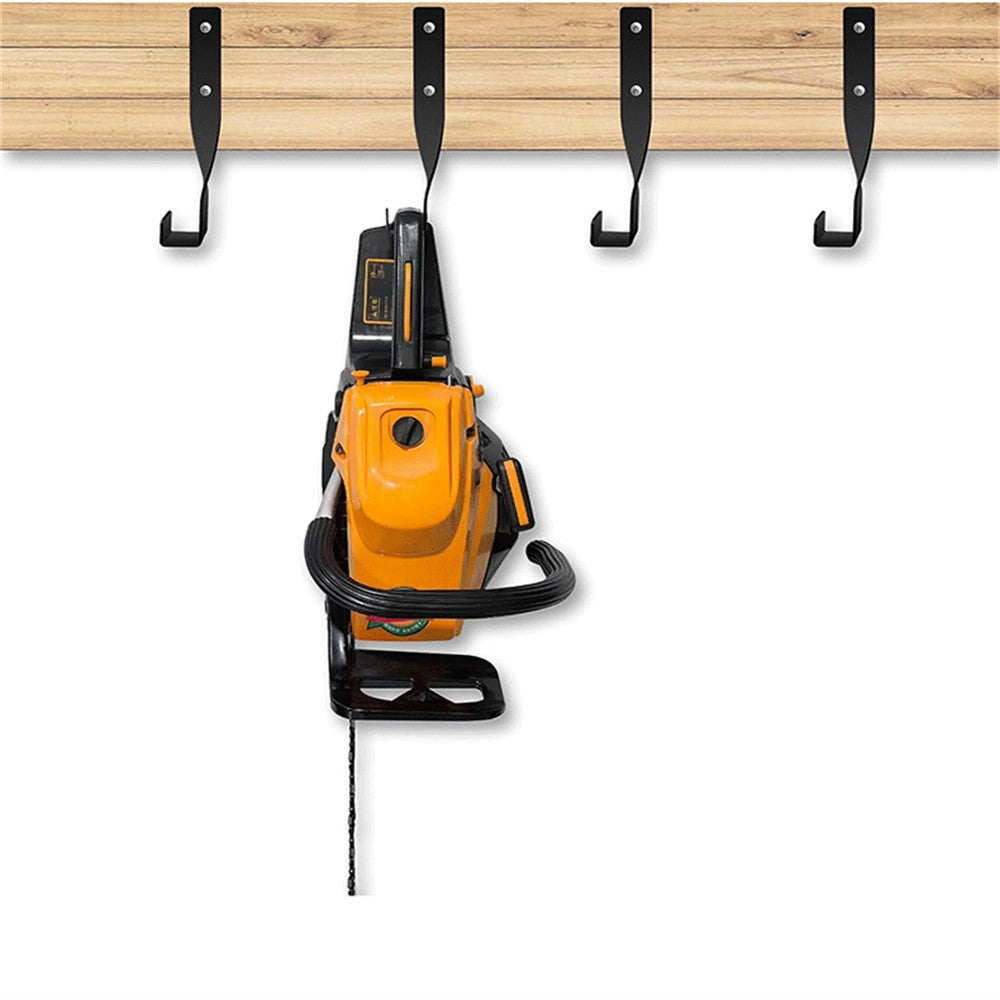 2Pcs Heavy Duty Chainsaw Storage Rack Wall Mount Hook Garage Tool Holder