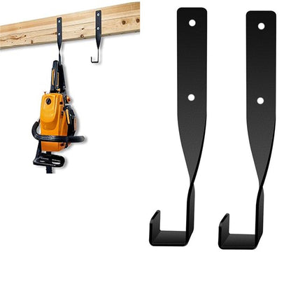 2Pcs Heavy Duty Chainsaw Storage Rack Wall Mount Hook Garage Tool Holder