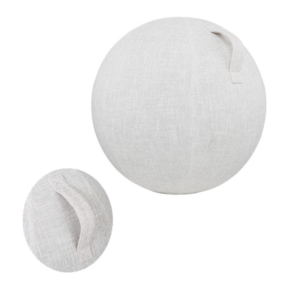 For 65cm Yoga Ball Cotton Linen Protective Cover Non-Slip Fitness Ball Cover with Handle