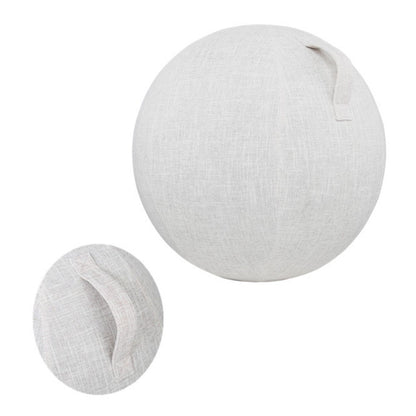 For 65cm Yoga Ball Cotton Linen Protective Cover Non-Slip Fitness Ball Cover with Handle