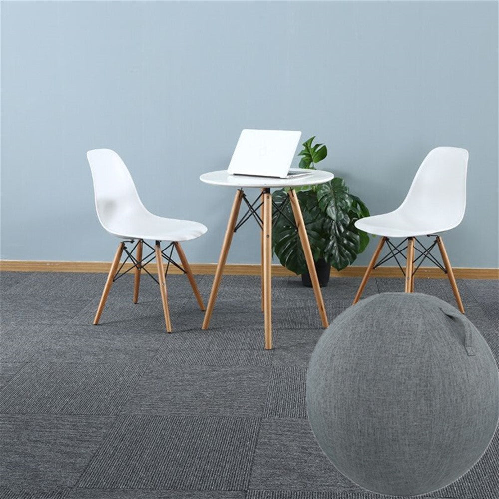 For 65cm Yoga Ball Cotton Linen Protective Cover Non-Slip Fitness Ball Cover with Handle