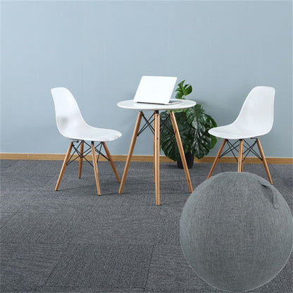 For 65cm Yoga Ball Cotton Linen Protective Cover Non-Slip Fitness Ball Cover with Handle