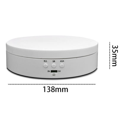 360 Degrees Rotation Adjustable Speed USB Rechargeable 2600mAh Electric Display Stand with Built-in Battery for Jewelry Photography