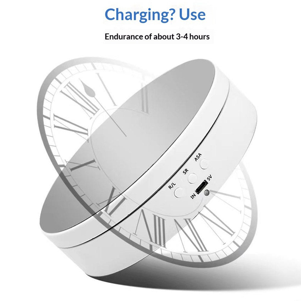 360 Degrees Rotation Adjustable Speed USB Rechargeable 2600mAh Electric Display Stand with Built-in Battery for Jewelry Photography