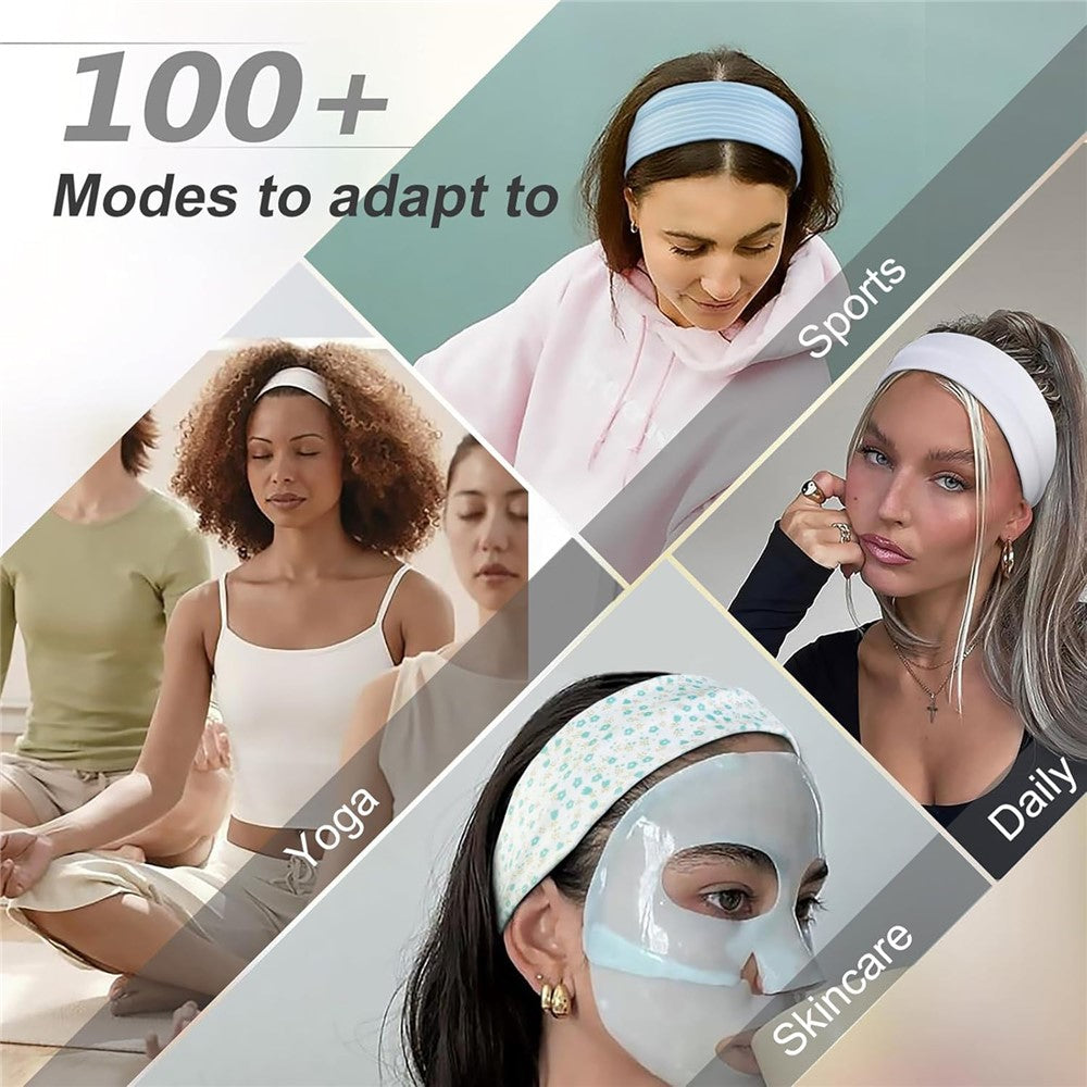Wide Elastic Headband Sports Yoga Fitness Sweatband Moisture Wicking Running Hair Band for Women