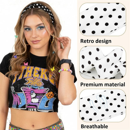 Wide Elastic Headband Sports Yoga Fitness Sweatband Moisture Wicking Running Hair Band for Women