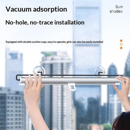 ST-5022 68x125cm Car Window Sunshade Auto Retractable Suction Cup Blackout Curtain for Car Bedroom