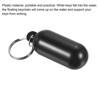 6.5x2.5cm Floating Keychain Water Sports Key Ring Buoyant Key Holder for Boating Kayaking  /  Outdoor Water Activities
