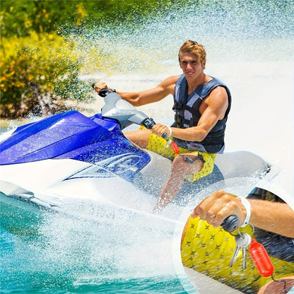 6.5x2.5cm Floating Keychain Water Sports Key Ring Buoyant Key Holder for Boating Kayaking  /  Outdoor Water Activities