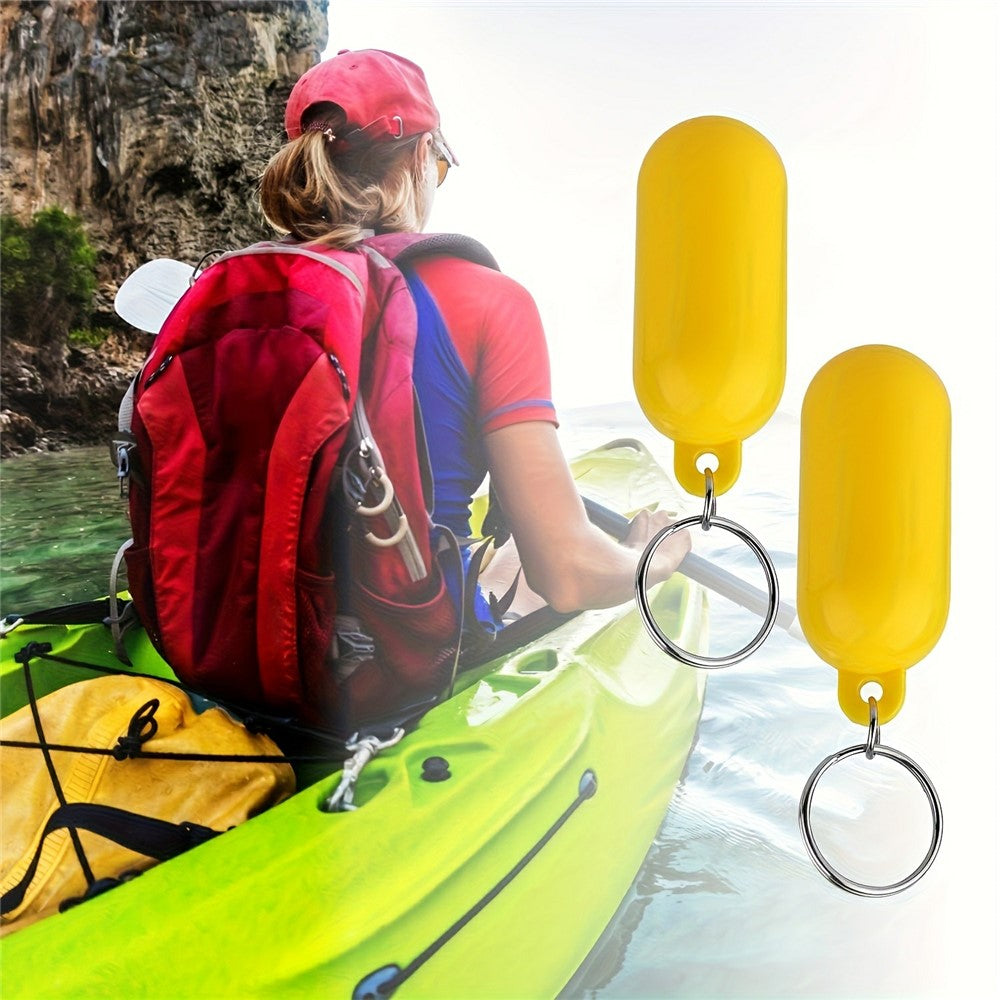 6.5x2.5cm Floating Keychain Water Sports Key Ring Buoyant Key Holder for Boating Kayaking  /  Outdoor Water Activities