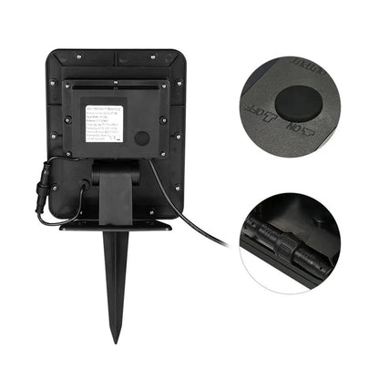 AS102L Solar Powered Fountain Pump 7V Brushless Water Fountain Panel Kit with LED Lights for Fish Tank Small Pond Garden