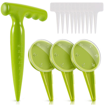 14-in-1 Seed Planter Tool Set Garden Seeder Sower with 5 Dial Settings Plant Dibber Label Tags