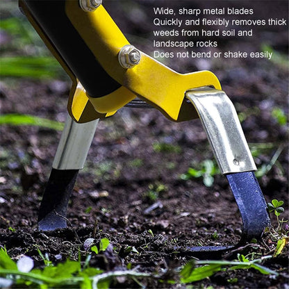 MYL-10 1.2m 3-Section Garden Tool Loop Stirrup Hoe Scuffle Weeding Gardening Hoe