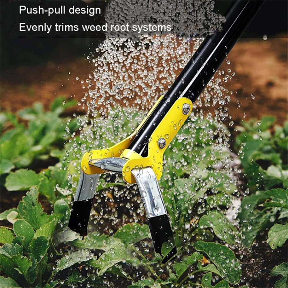 MYL-10 1.2m 3-Section Garden Tool Loop Stirrup Hoe Scuffle Weeding Gardening Hoe
