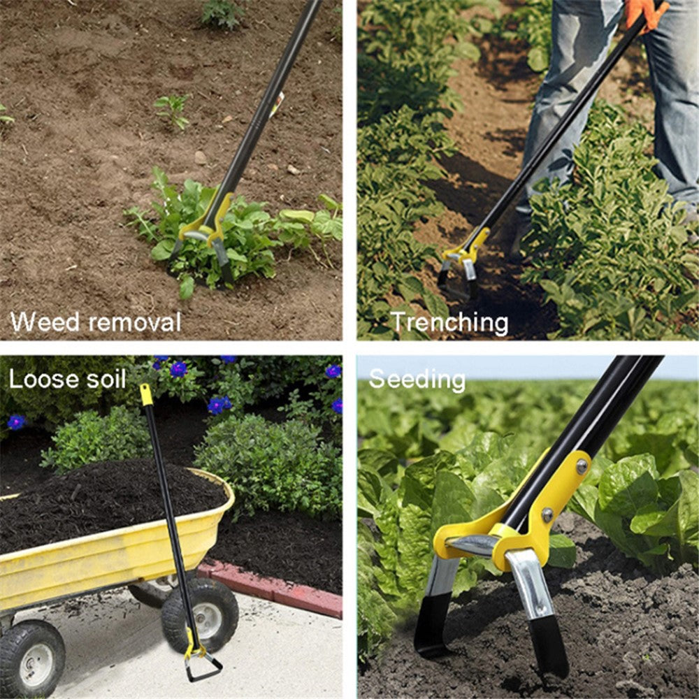 MYL-10 2m 5-Section Weeding Gardening Hoe Loop Stirrup Hoe Scuffle Hoe Garden Tool