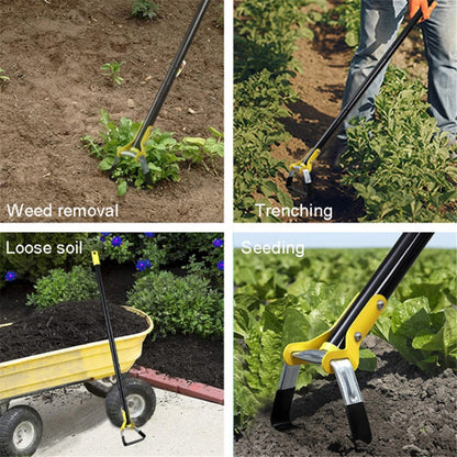 MYL-10 2m 5-Section Weeding Gardening Hoe Loop Stirrup Hoe Scuffle Hoe Garden Tool
