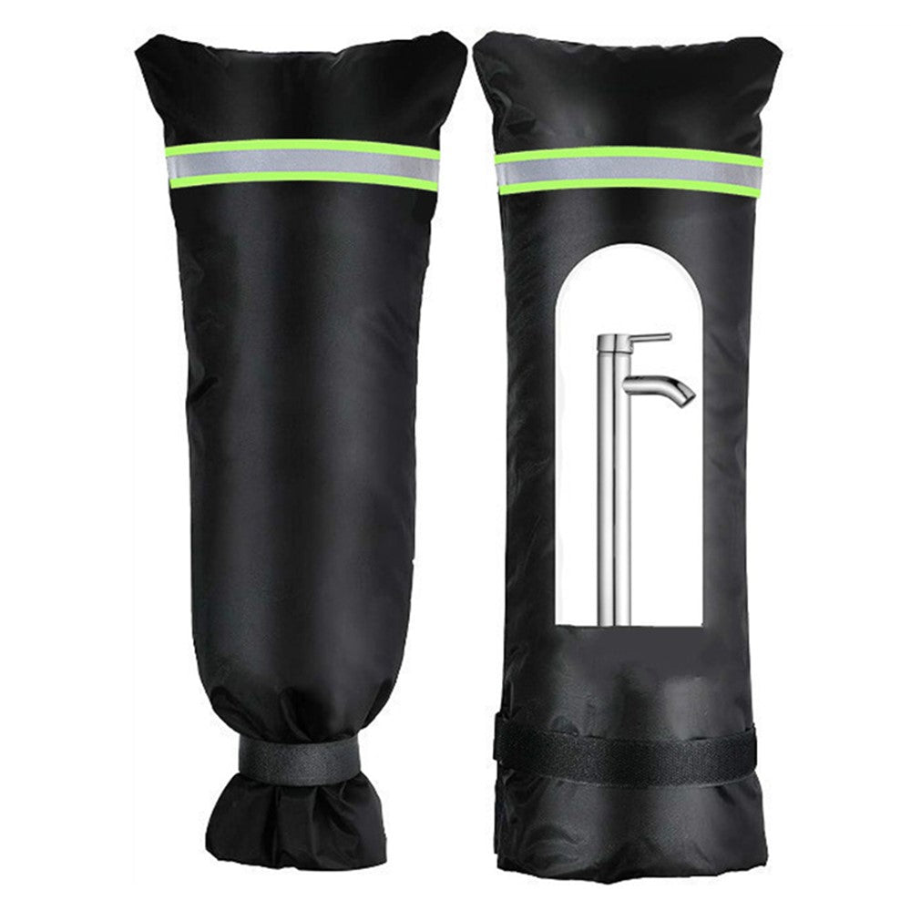 KG0127 51x20cm Outdoor Faucet Protective Cover 210D Oxford Cloth Winter Waterproof Anti-Freeze Tap Cover
