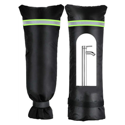 KG0127 51x20cm Outdoor Faucet Protective Cover 210D Oxford Cloth Winter Waterproof Anti-Freeze Tap Cover
