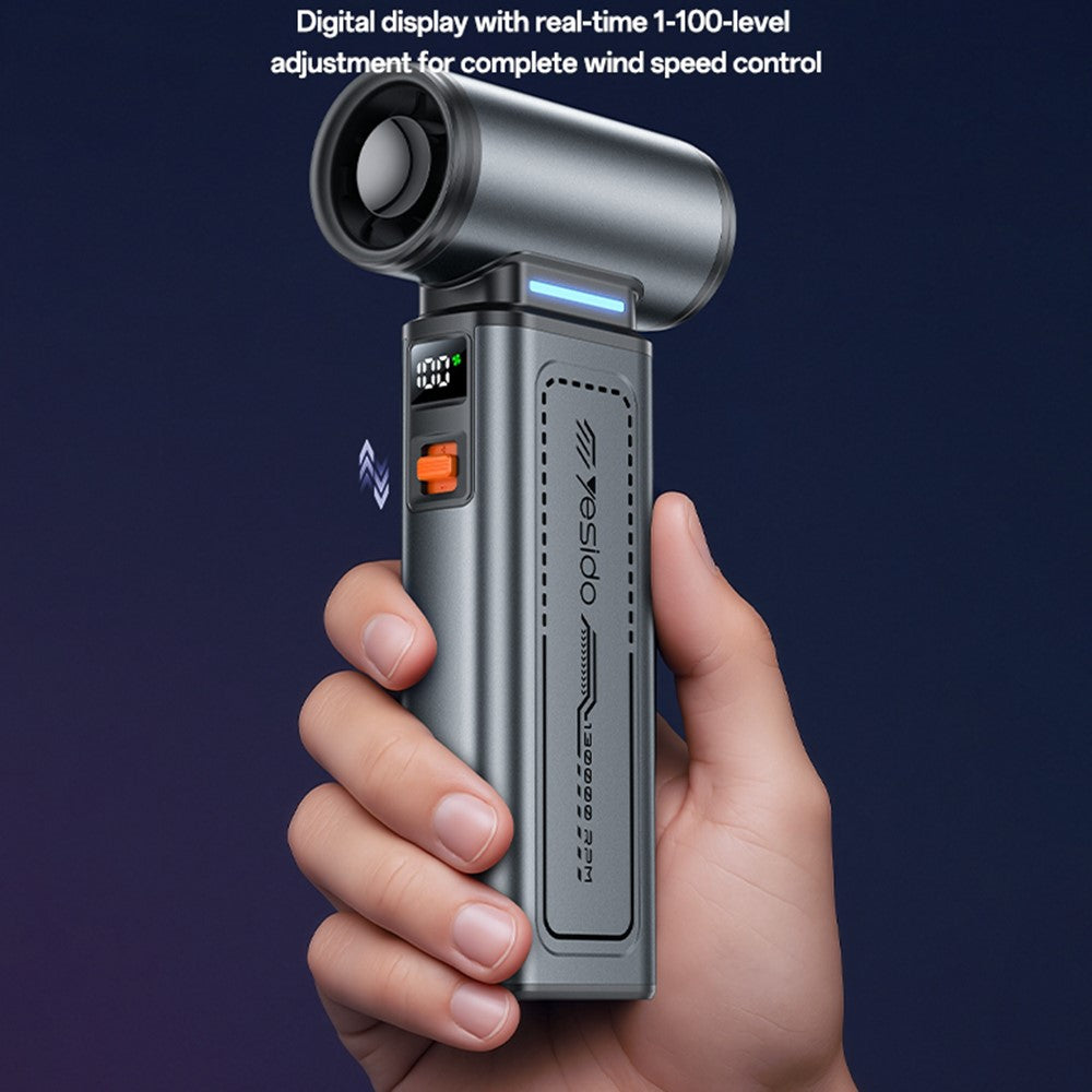 YESIDO YF19 Handheld Fan Powerful Outdoor High-Speed Wireless Portable Car Dust Blower  /  Fan  /  Vacuum Cleaner