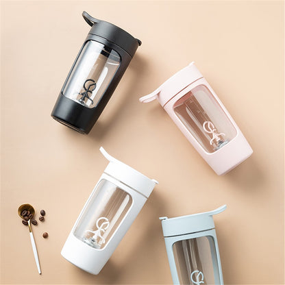 EQURA Sports Fitness Protein Powder Mixing Cup Shaking Cup 650ml Electric Portable Coffee Bottle USB Rechargeable Milk Vortex Mixing Milkshake Cup (No FDA Certificate, BPA-free)