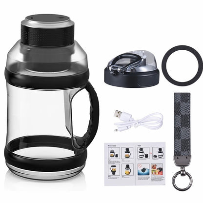 A10 AS Plastic Juice Blender USB Rechargeable Juicer Water Bottle Cup (BPA-Free, FDA Certified)