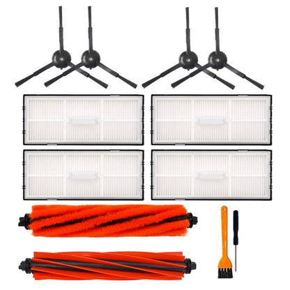 11Pcs / Set For Roborock S8 / S8+ / S8 Pro Ultra / S8 Plus-WHT Vacuum Cleaner Cleaning Brush HEPA Filter Kit