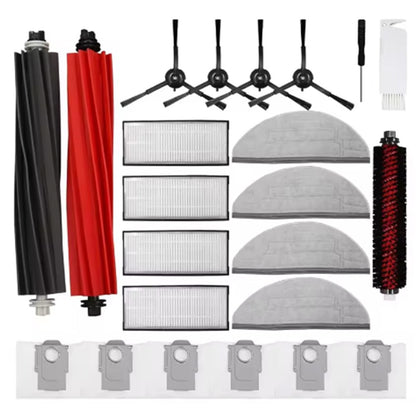 20Pcs / Set For Roborock S8 Pro Ultra Main Brush HEPA Filter US Version Mop Cloth Dust Bag Vacuum Cleaner Kit