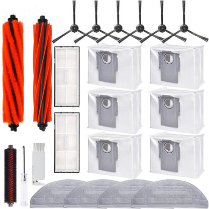 22Pcs / Set For Roborock S8 Pro Ultra Vacuum Cleaner Brush Cleaning Tool Mop HEPA Filter Kit with Screwdriver