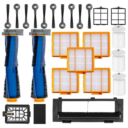 Robot Vacuum Replacement Parts for Shark AI AV2501S AV2501AE RV2502AE RV2520AOUS AV2510AOUS AV2511AE RV2610WA RV2610WD Main Roller Brush  /  Cover Filter
